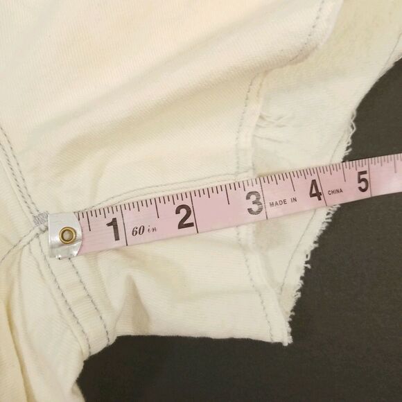 Gap Slim Cut-off Jean Short 29 Vintage Wash Bleach - Picture 5 of 5